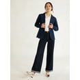 thumbnail image 5 of Free Assembly Women's Single Breasted Denim Blazer, Sizes XS-XXL, 5 of 9