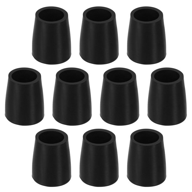 Uxcell 10 Pack 0.47 x 0.47 Pulgadas Tapas de Patas de Muebles Ovaladas, Protector de Suelo para Patas de Sillas