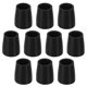 thumbnail image 1 of Uxcell 10 Pack 0.47 x 0.47 Pulgadas Tapas de Patas de Muebles Ovaladas, Protector de Suelo para Patas de Sillas, 1 of 6
