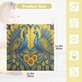 thumbnail image 2 of Dreamtimes 3 PCS Two Peacocks Sunflower Baby Muslin Washcloths, Unique Face Towel Burp Cloths Ultra Soft Absorbent Cotton Bath Wipes Towels for Newborn Boys Girls, 2 of 7