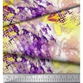 thumbnail image 3 of Soimoi polyester Crepe Fabric Texture & Lily Flower Print Fabric by Yard 52 Inch Wide, 3 of 3