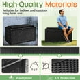 thumbnail image 5 of Vineego Classic Outdoor 100 Gallon Resin Deck Box with Cushions, Lockable Storage Container, Black, 5 of 8