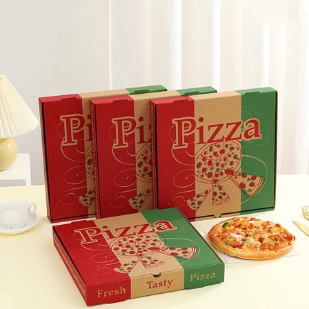 FELTECHELECTR Empty Pizza Boxes Multicolor Paper 10pcs 9in