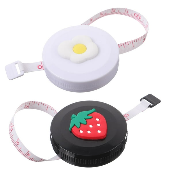 2 cintas métricas flexibles para el cuerpo, retráctiles.