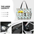 thumbnail image 4 of Hirioo Cute Pug Dogs for Large Capacity Beach Travel Bag for Women Men Foldable Beach Bags, Ideal for Travel, Beach, Pool, Picnic, and Family Outings, 4 of 7