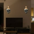 thumbnail image 5 of Gothic Skull Candle Holder for Halloween,Spooky Simulated Skeleton Candlestick Holders Crafts,for Halloween Home Party Graveyard Outdoor Bar Decoration, 5 of 5