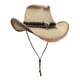 thumbnail image 1 of Sombrero de vaquero occidental de moda, de papel moldeable de traje ancho, sombrero de para adultos, adolescentes, mochilero, , Sombrero vaquero talla única 01, 1 of 7