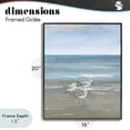 thumbnail image 3 of Stupell Industries Rustic Lodge Three Shorebirds & Gentle Waves Black Framed Giclee Art, 16 x 20, by Nan, 3 of 7