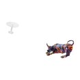 thumbnail image 4 of Escritorio redondo de casa de muñecas,Muebles de mesa redonda en miniatura para casa de muñecas 1 12,Estatua de toro de resina,Pintura Resina Toro Estatua Escultura Inicio,Figuras de animales, 4 of 7