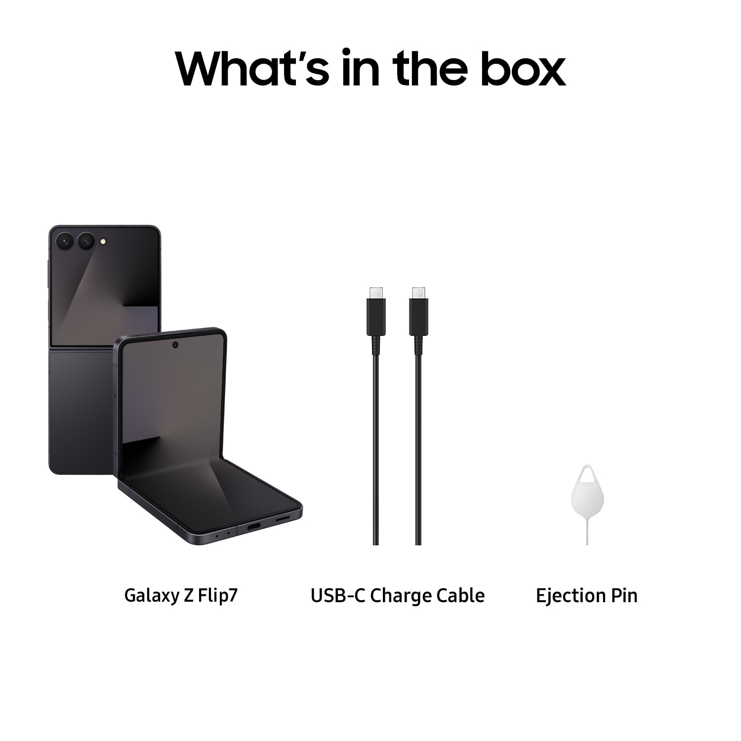 Samsung Galaxy Z Flip7 256GB Smartphone (Unlocked), Jet Black