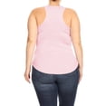 thumbnail image 3 of Women's Plus Size Basic Sleeveless Racer Back Casual Solid Cami Tank Top XL-3XL, 3 of 4