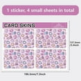 thumbnail image 2 of Diamond Debit Card Stickers Crystal Credit Card Skin Pink Waterproof Vinyl Bank Card Cover Skin Decals Protecting Sticker Removable Personalizing No Bubble Slim for Card Decor 7.3x5.4Inch, 2 of 8