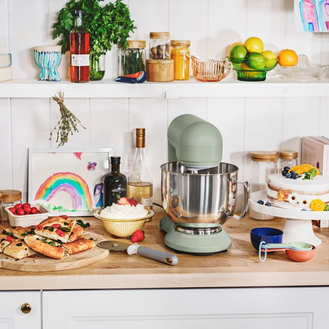 Beautiful 5.3 Qt Stand Mixer, Lightweight & Powerful with Tilt-Head, Sage Green by Drew Barrymore - image 3 of 15