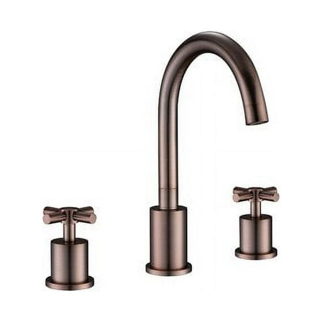 Ancona Prima Robinet de Salle de Bain à 3 Poignées Doubles à Entraxe Grand en Bronze Huilé AN-4307
