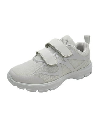 Mens white clearance velcro tennis shoes