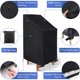 thumbnail image 4 of Funda para muebles de jardín de tela Oxford impermeable con bolsa con hebilla de encaje Funda para sillón de jardín Funda para silla de exterior 210D 75*75*120cm Negro, 4 of 5