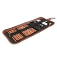 thumbnail image 3 of 29-Piece Complete Sketching Tool Kit with Roll-Up Pencil Bag – Includes 18 Sketch Pencils (2B-8B, HB, B), 3 Charcoal Pencils, 3 Paper Pens, Utility Cutter, Pencil Extender, 2 Erasers – Ideal for, 3 of 6