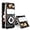 White, variant on Clear Phone Case for Samsung Z Flip 3 with Camera Cover,Len Protection Phone Case with Ring Holder Stand for Galaxy Z flip 3 5G 2021 Cover,Black Clear,White