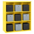 Cubby 46 in. x 52 in. Yellow 9Cube Organizer