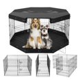 thumbnail image 1 of Parque infantil para perros VEVOR, 8 paneles, 76 x 61 cm, metal para interiores y exteriores, 1 of 9