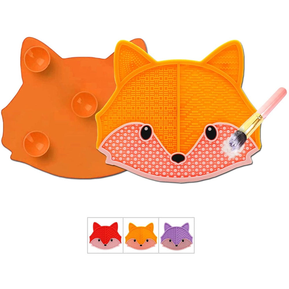 Makeup Brush Cleaning Mat, Portable Suction Cup Makeup Brush Cleaning