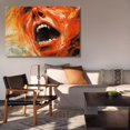 thumbnail image 6 of Abstract Portrayal Of a Screaming Face Poster Decorative Painting Canvas Wall Art Living Room Posters Bedroom Painting,Frame-style,24x36inch(60x90cm), 6 of 8