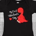 thumbnail image 4 of Inktastic My First Valentine's Day Red Dinosaur with a Heart Boys or Girls Baby Bodysuit, 4 of 5