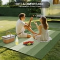 thumbnail image 5 of Fsddascl Sage Green Ombre Outdoor Rug for Patio/Deck/Porch, Non-Slip Large Area Rug 6 x 9 Ft, Sage Green Gradient Woods Farmhouse Indoor Outdoor Rugs Washable Area Rugs, Camping Rug Carpet, 5 of 5