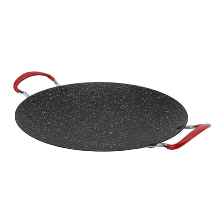 

BBQ Gill Plate Iron Round Korean BBQ Grill Pan For Ceramic Stoves 34cm/13.3in