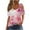 Multicolor, variant on Lumivie Womens Tank Tops Dressy Casual V Neck Graphic Tshirts For Women Trendy Womens Blouses Plus Size Short Sleeve White T Shirts For Women Overnight