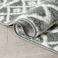 thumbnail image 5 of Well Woven Niria Grey Moroccan Tribal Diamonds Soft High-Lo Pile Runner Rug 2x7 (2'3" x 7'3"), 5 of 8
