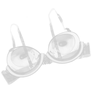 Milisten  Clear See Through Bra See-through Push-up Seamless Women's Miss