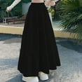 thumbnail image 4 of Mqqzkk Summer Casual Skirts For Womens Smock Layered Tiered Maxi Skirt High Waisted A Line Flowy Long Skirts, 4 of 4