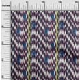thumbnail image 1 of oneOone Georgette Viscose Tissu Stripe & Chevron Ikat Tissu Imprimé BTY 42 Pouces de Large, 1 of 4