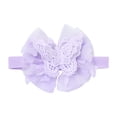 thumbnail image 4 of FYMNSI Baby Girls Long Sleeve Lace Princess Tutu Dresses Infant 3D Butterfly Tulle Romper Dress Toddler Purple Clothes 18-24 Months, 4 of 4