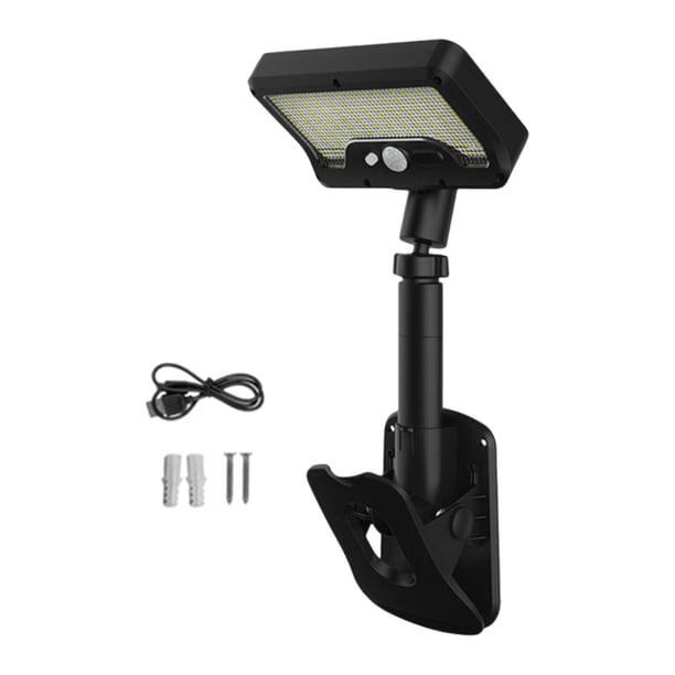 Lámpara solar con sensor creativo para exteriores con clip para jardín, patio y terraza. Luz cálida