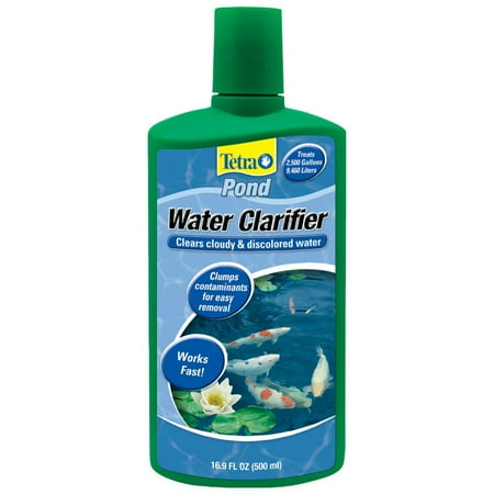 Tetra Pond Water Clarifier 16.9 Ounces, Clumps Contaminants, Clears Cloudy Pond Water