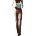 thumbnail image 1 of Womens Stretch Flared OL Work Pants Yoga Bell-bottom Trousers, 1 of 4
