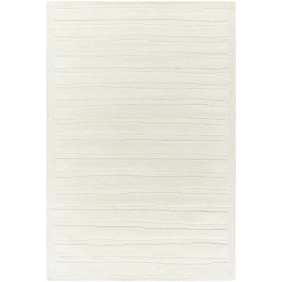 BoutiqueRugs Zerah Contemporary Area Rug - Off White, Light Silver - 2' x 3'