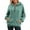 Light Green, variant on Winter Hoodies For Women Long Sleeve Zip Hoodie With Pockets Solid Color Pullover Sweatshirt Ulitacool Casual Blouse Black L