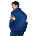 thumbnail image 2 of Men's Starter Blue New York Knicks Triple Option Varsity Full-Snap Satin Jacket, 2 of 2