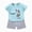 H135-Light Blue, variant on Toddler Pajamas 2pcs Sets Boys Outfits Short Sleeve Round Neck T-Shirt and Pull-on Shorts Clothing Loungewear(Khaki,12-18 M)