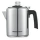 thumbnail image 1 of Elite Gourmet EC008 Cafetera clásica para estufa, perilla de progreso de preparación de vidrio transparente, mango de tacto frío, servicio inalámbrico, 8 tazas, acero inoxidable, 1 of 5
