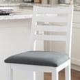 thumbnail image 2 of Linon Flynn White Counter Stool Uph Seat, 2 of 18