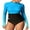 AQUA, variant on Sociala Womens Gradient Rash Guard UPF 50+ Swim Shirts Surfing Top with Thumb Hole