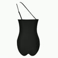 thumbnail image 6 of Hessimy One Shoulder One Piece Swimsuit for Women Tummy Control Bathing Suits Modest Full Coverage Keyhole Swimwear(Black,L), 6 of 8
