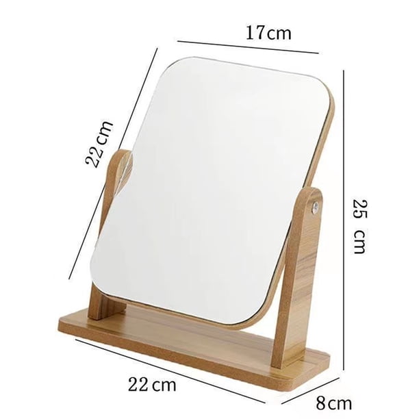Espejo Lupa Con Luces LED Para Maquillaje Y Afeitado - Doble Cara, 17 Cm, Montaje En Pared, Plata, Baterías, Baño O Dormitorio