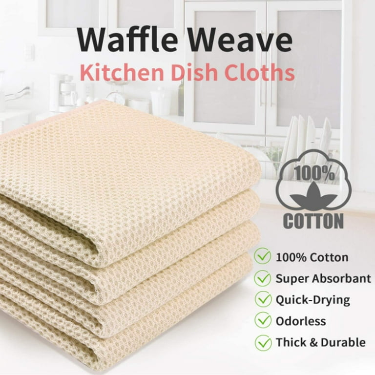 6pcs Soft Absorbent Dish Towels Washclothes Quick Drying Dish Rags