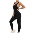 thumbnail image 4 of Tbopshirt Yoga Pants for Womens Pants Plus Size,Women's one-piece Sport Yoga Jumpsuit Running Fitness Workout Tight Pants,Tummy Control Leggings for Women, 4 of 5