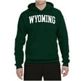 thumbnail image 2 of Wild Bobby State of Wyoming College Style Unisex Hoodie Sweatshirt, 2 of 6